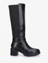 Bottes à contrefort python - Noir - 5