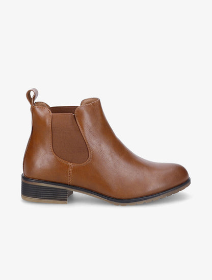 Chelsea boots plates en simili - Camel - 5