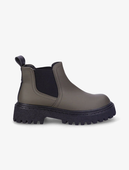 Chelsea boots à semelles texturées et crantées - Gris - 5