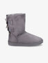 Boots fourrées à double flots - Gris foncé - 5