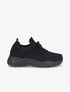 Sneakers à lacets en mesh - Noir - 5