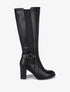 Bottes à talons et sangle - Noir - 1