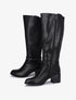 Bottes élastiquées à détail métallique - Noir - 5