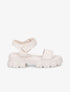 Sandales matelassées à semelles chunky - Beige - 1