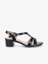 Sandales en simili vernies - Noir - 5