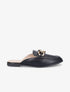 Mules style mocassin à chaîne - Noir - 5