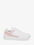 Sneakers à blocs colorés - Blanc/rose - 1