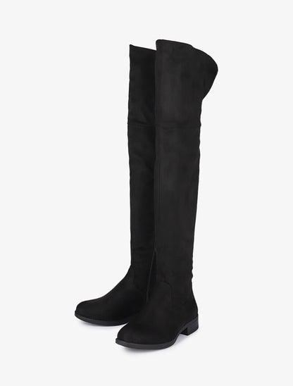 Cuissardes en suédine - Noir - 4