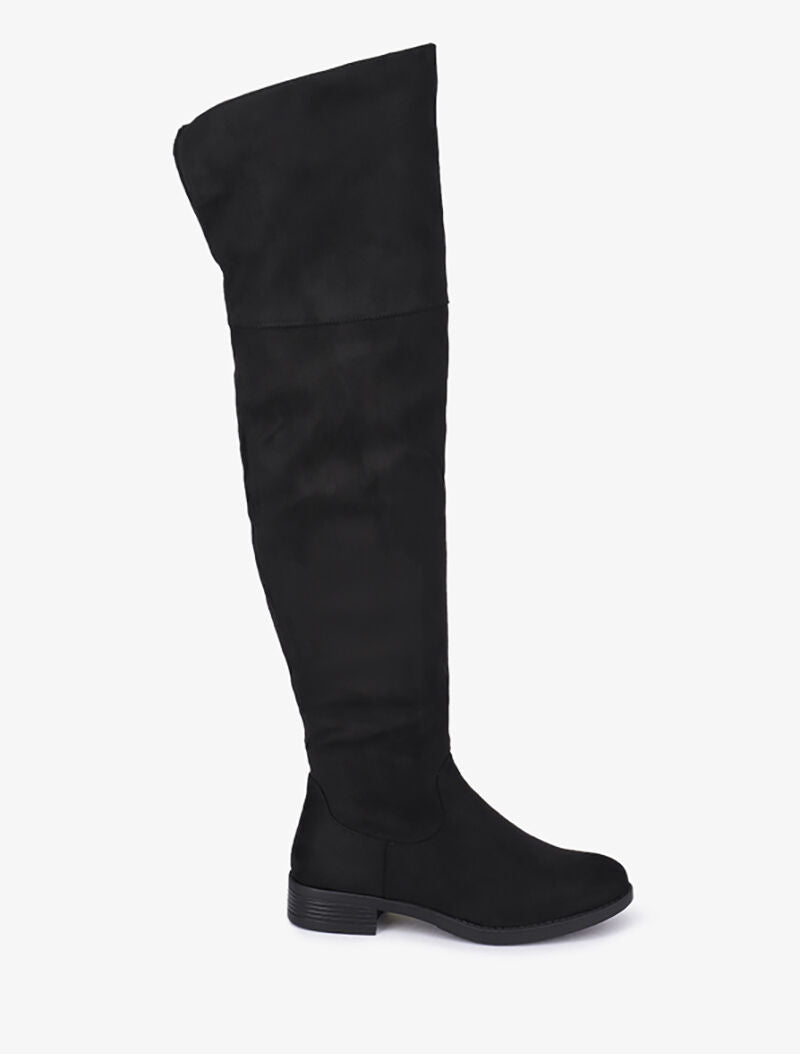 Cuissardes en suédine - Noir - 1