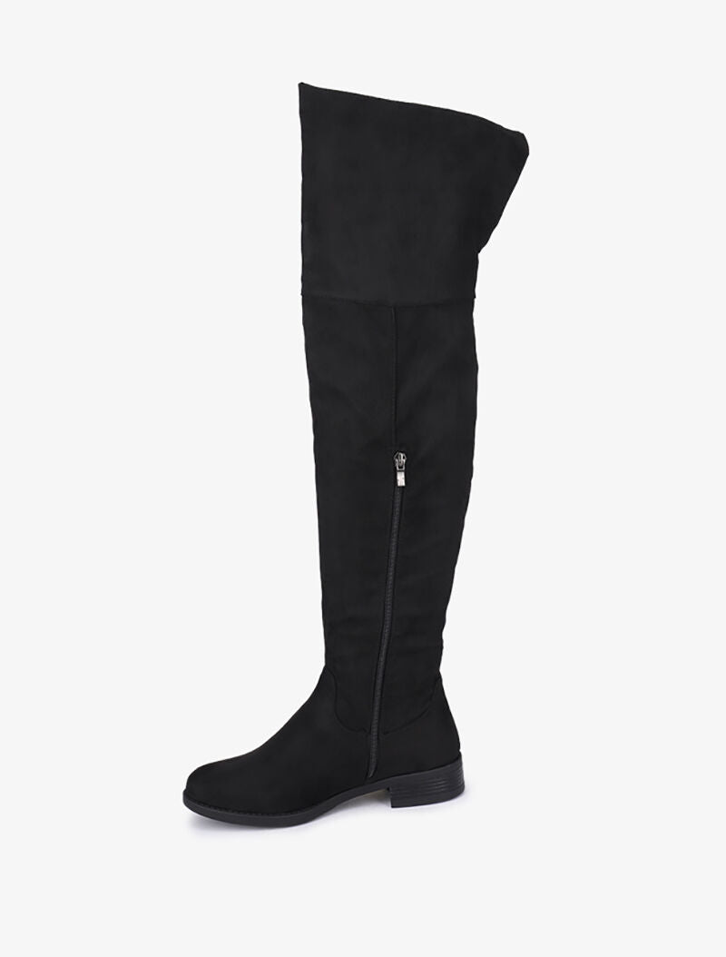 Cuissardes en suédine - Noir - 3