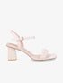 Sandales tressées à bout carré - Beige - 5
