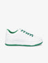 Baskets bicolore en simili - Vert - 1