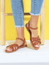 Nu-pieds classiques à ganses entrecroisées - Camel - 1