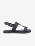 Nu-pieds à boucle géométrique - Noir - 1