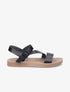Nu-pieds bride en diagonal - Noir - 1