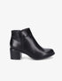 Bottines à talon et zip - Noir - 5
