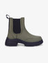 Chelsea boots montantes à semelle stylisée - Kaki - 1
