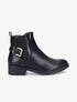Bottines à cheville élastiquée et boucle - Noir - 1