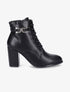 Bottines lacées à talon - Noir - 1
