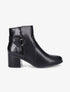 Bottines bi-matière à boucle - Noir - 1