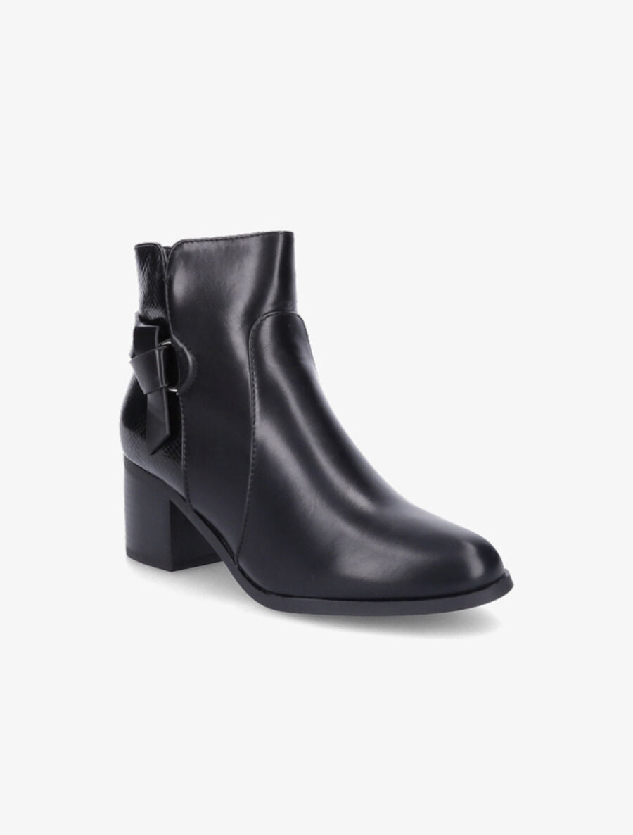 Bottines bi-matière à boucle - Noir - 2