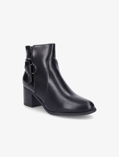 Bottines bi-matière à boucle - Noir - 2