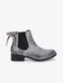 Bottines à contrefort python corseté - Gris - 6