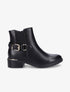 Bottines à boucle stylisée - Noir - 5