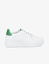 Tennis à contrefort contrastant - Blanc/vert - 1