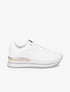 Sneakers en suédine et simili - Blanc - 1