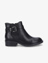 Bottines plates en simili - Noir - 5