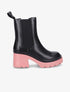 Boots crantées à semelle plateforme - Rose - 1