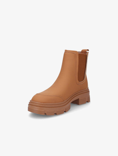 Chelsea boots à semelles crantées - Camel - 3
