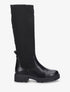 Bottes style chaussettes à semelles crantées - Noir - 5