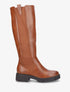 Bottes élastiquées à semelles crantées - Camel - 1