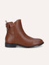Bottines en simili à noeud - Camel - 1