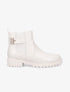 Bottines élastiquées à sangle et semelle crantée - Blanc - 1