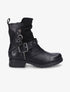 Boots montantes bi-matière à sangle - Noir - 5