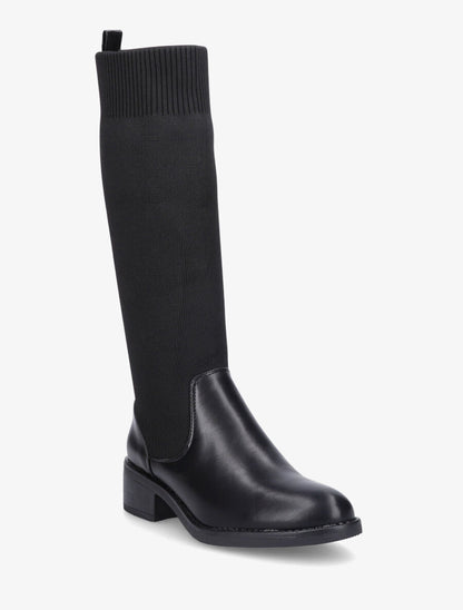 Bottes style chaussettes - Noir - 2