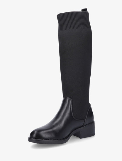 Bottes style chaussettes - Noir - 3