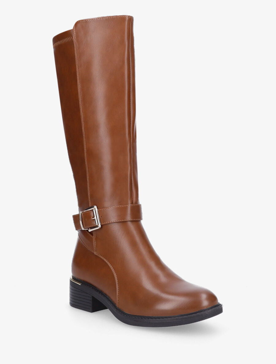 Bottes classiques à empiècement métallique - Camel - 2