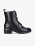 Boots lacées à empiècement doré - Noir - 5