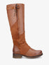 Bottes bi-matière à talon stylisé - Camel - 5