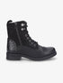 Bottines bi-matière et talon texturé - Noir - 1
