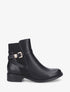 Bottines élastiquées à boucle - Noir - 1