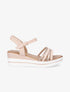 Sandales compensées à semelle irisées - Rose gold - 1