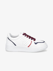 Sneakers à lacets imprimé interchangeables - Marine - 5