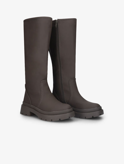 Bottes à plateforme crantée - Kaki - 5
