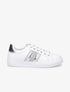 Sneakers en simili à contrefort contrastant - Argent - 1