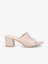 Mules basiques en simili - Nude - 1